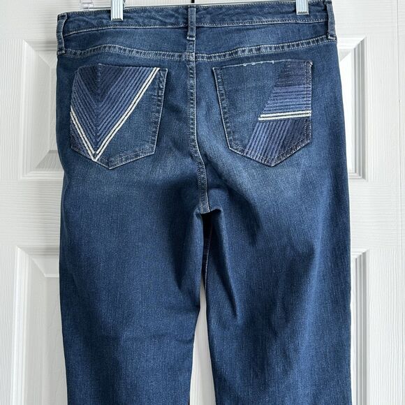 Vintage America Jeans Womens Size 10/30 Blue Medium Wash Denim Boot Cut Mid Rise - Picture 4 of 14